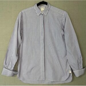 Thomas Pink Vintage Dress Shirt Men 12 Blue Plaid Button Up Long Sleeve Business